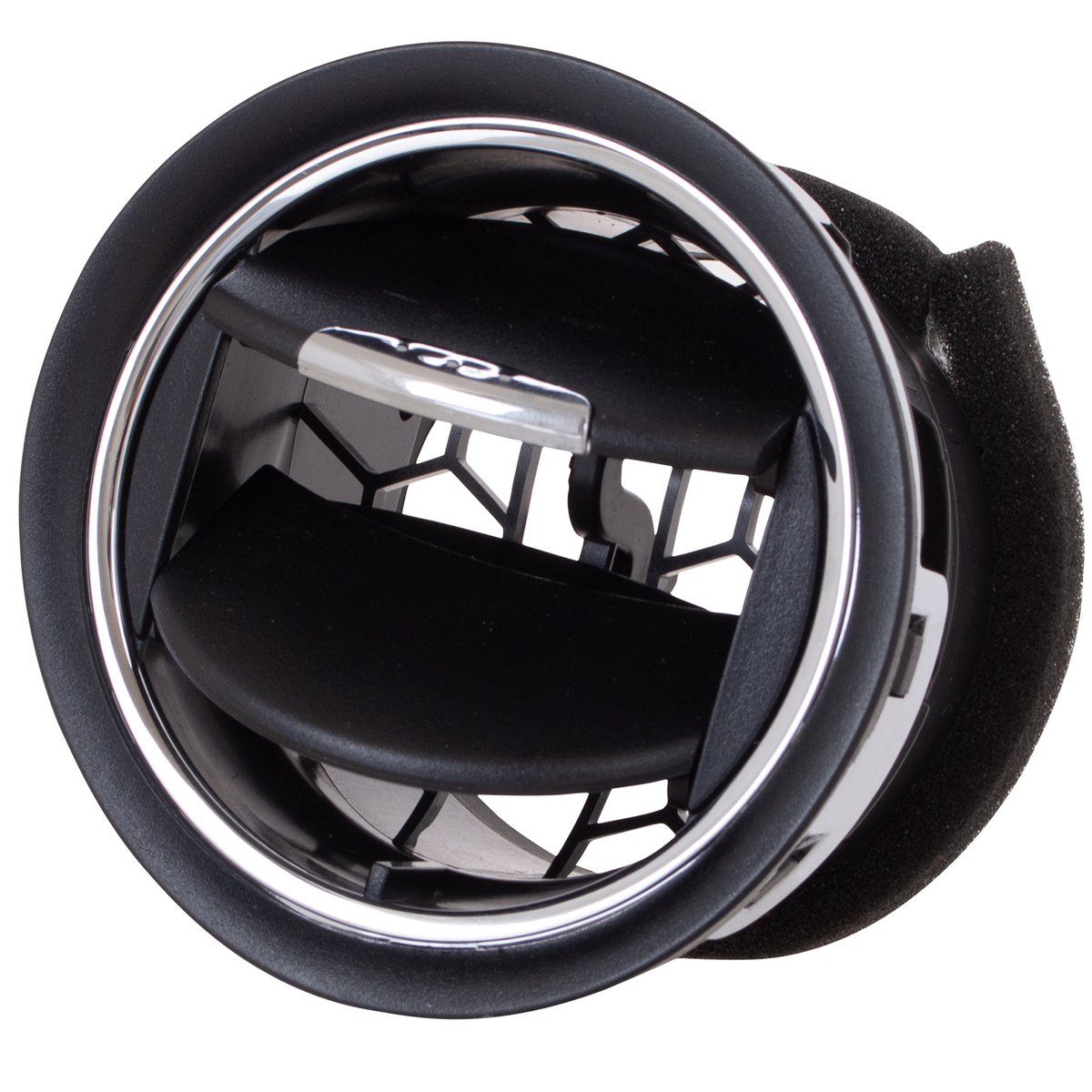 Ford GALAXY II (WA6) kratka nawiewu powietrza CZARNA + RAMKA czarna + chromowana obwódka + SUWAK CHROM lewa = prawa