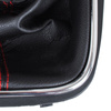 VW Caddy 04-09 gałka zmiany biegów + CZARNY mieszek z CZERWONĄ nitką i ramką CHROM 5 BIEGÓW
