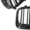 BMW X1 E84 09-15 atrapy między reflektory (nerki) lewa + prawa kpl. BLACK GLOSSY DOUBLE BAR