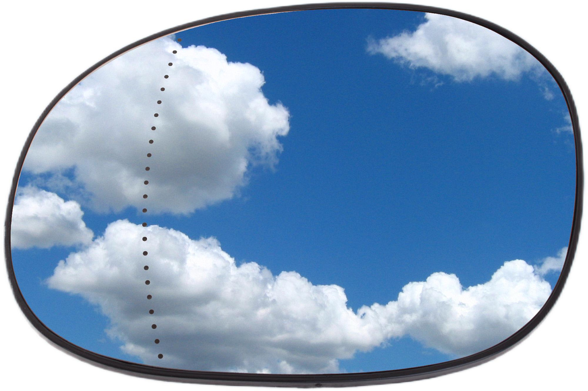 CITROEN C2 03-09 C3 02-08 wkład lusterka ASFERYCZNY lewy