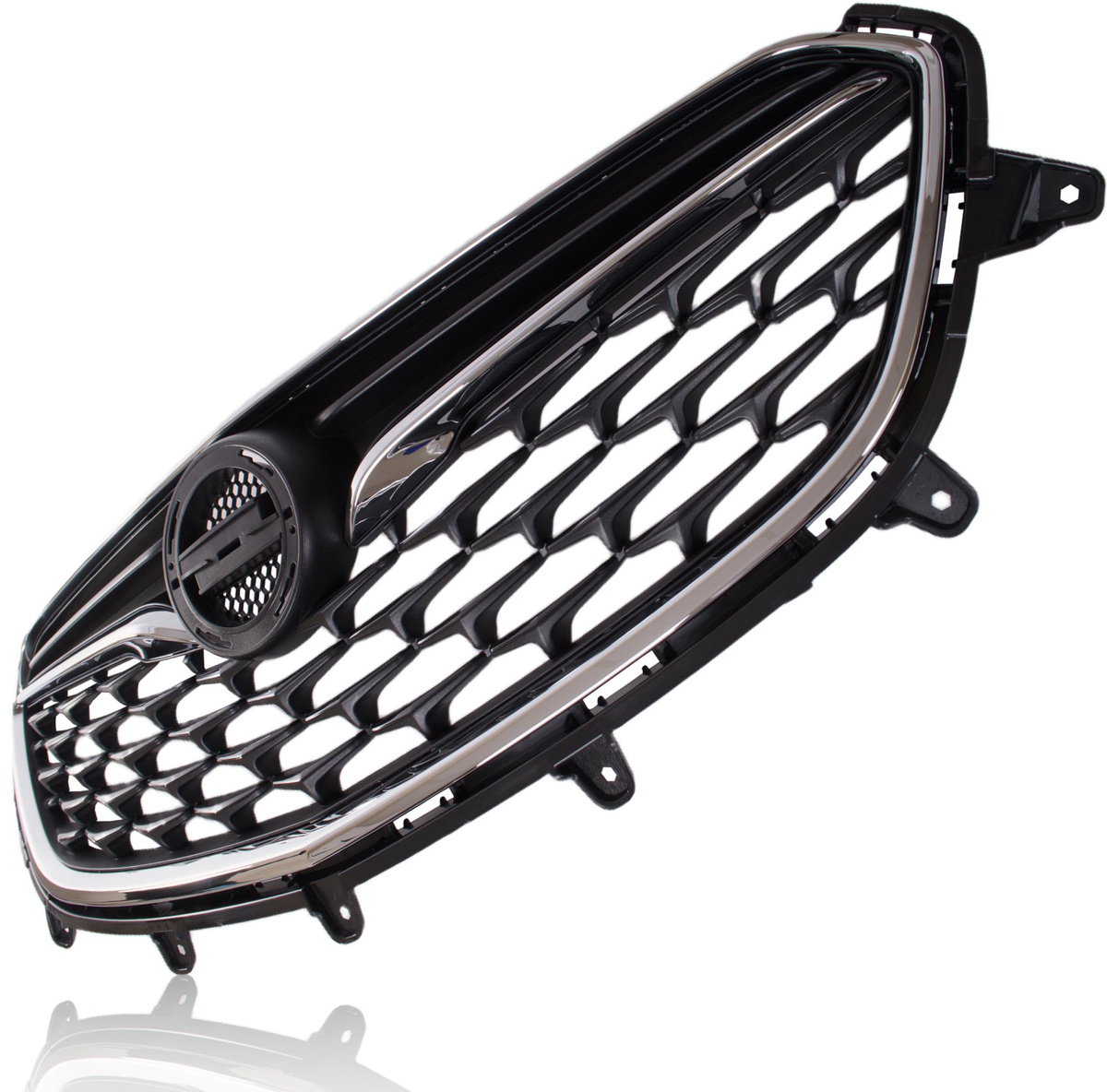 Opel Mokka 16-19 atrapa między reflektory (grill) CZARNA + CHROM