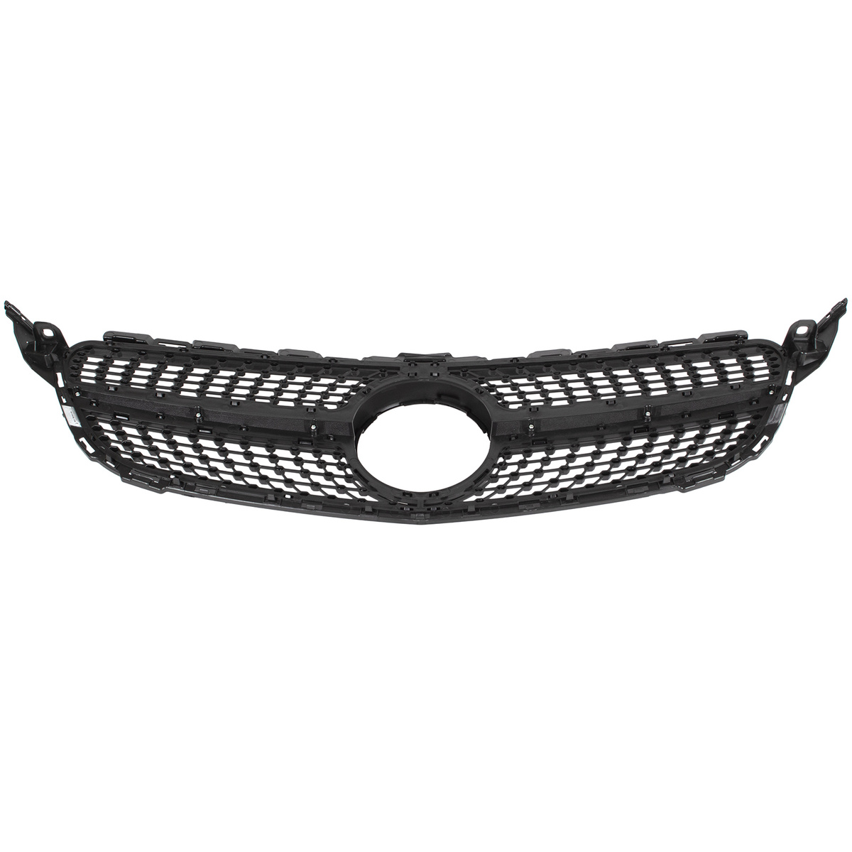 Mercedes C KLASA W205 14-18 atrapa między reflektory (grill) DIAMOND PIANO BLACK + CHROM BEZ OTWORU