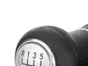VW Bora 98-05 gałka zmiany biegów SILVER + MIESZEK z ramką CHROM OTWÓR 22 MM