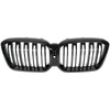 BMW X4 G02 FL 2021- atrapa między reflektory (nerki) BLACK GLOSSY DOUBLE BAR + ZAŚLEPKA