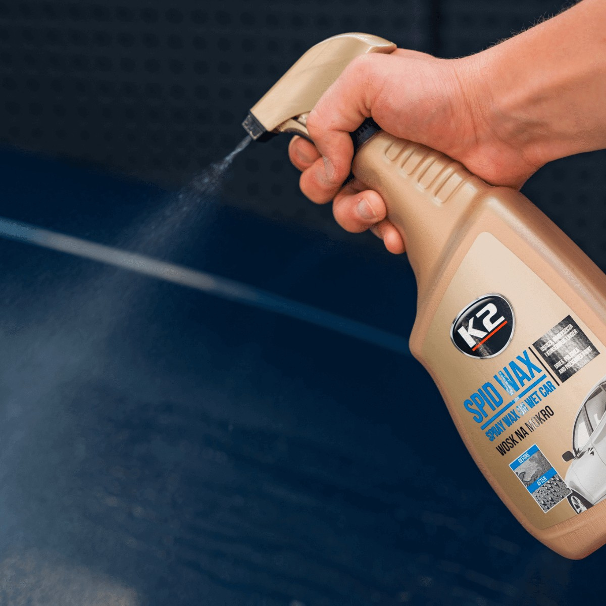 Wosk na mokro K2 SPID WAX 750ml atomizer K087M