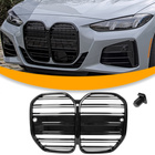 BMW 4 G22 G23 2020- atrapa między reflektory (nerki) BLACK GLOSSY + ZAŚLEPKA