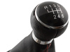 VW Jetta 06-12 gałka zmiany biegów + CZARNY mieszek z CZERWONĄ nitką i ramką CHROM 6 BIEGÓW