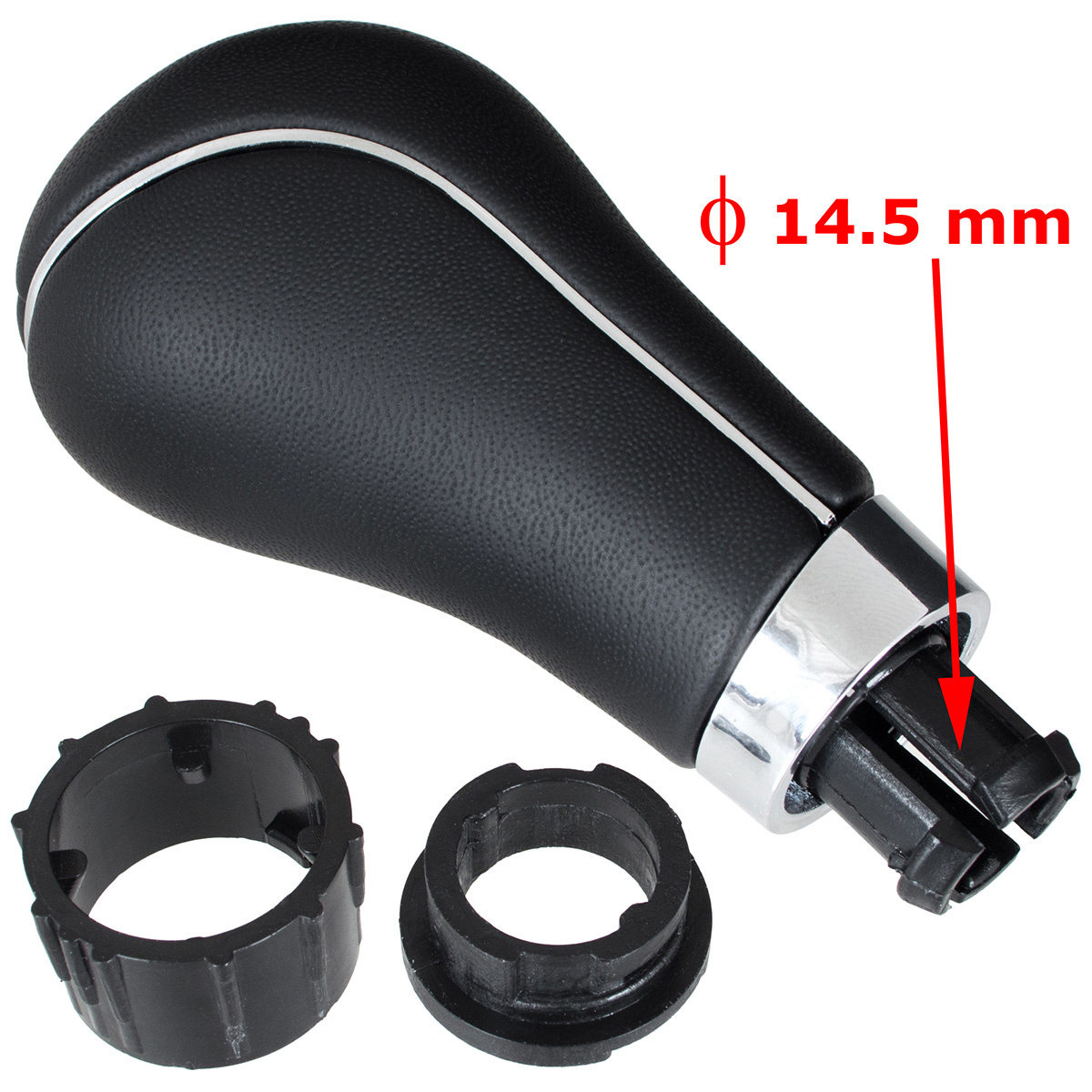 Mercedes W169 A-Klasa 04-12 gałka zmiany biegów CZARNA 6 BIEGÓW - 14.5 mm