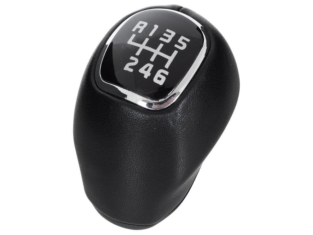 Kia Sportage III 09-15 gałka zmiany biegów CZARNA SKÓRA 6 BIEGÓW