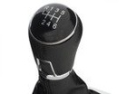 VW Passat CC 07-16 gałka zmiany biegów CZARNA + mieszek z ramką CHROM 6 BIEGÓW