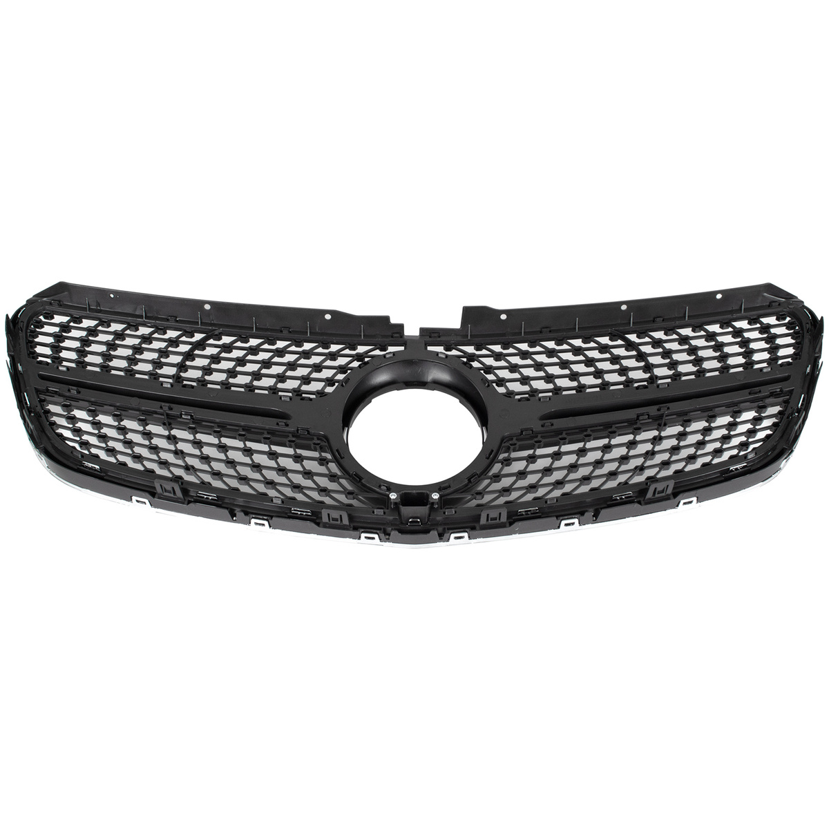 Mercedes VITO W447 2014- atrapa między reflektory (grill) DIAMOND BLACK + CHROM