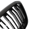 BMW X4 G02 FL 2021- atrapa między reflektory (nerki) BLACK GLOSSY DOUBLE BAR + ZAŚLEPKA