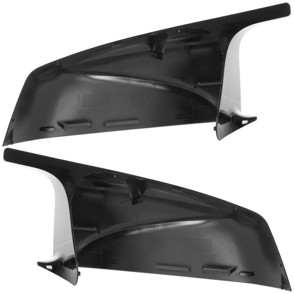 BMW 6 E63 E64 07-11 nakładka lusterka BLACK GLOSSY lewa + prawa 2 szt. KPL