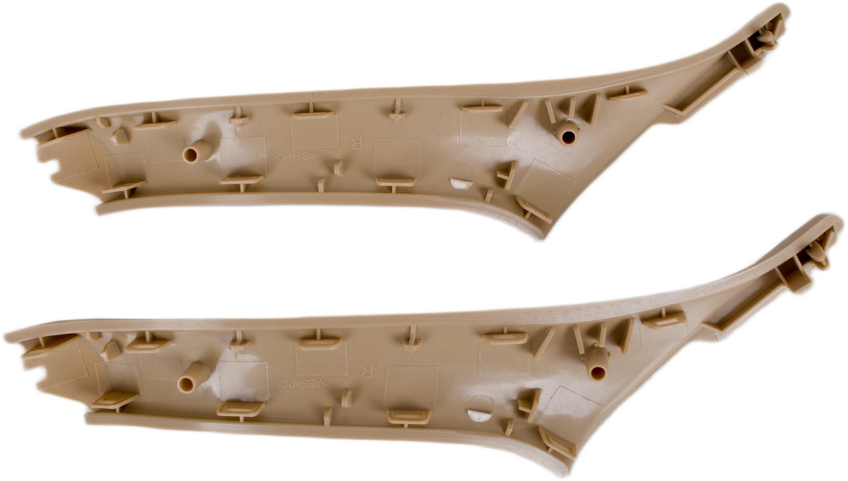 BMW 5 F10 F11 09-17 zestaw uchwytów wewnętrznych drzwi przednich i tylnych 7 szt. KPL BEŻOWE (bez el. skł. lusterek)