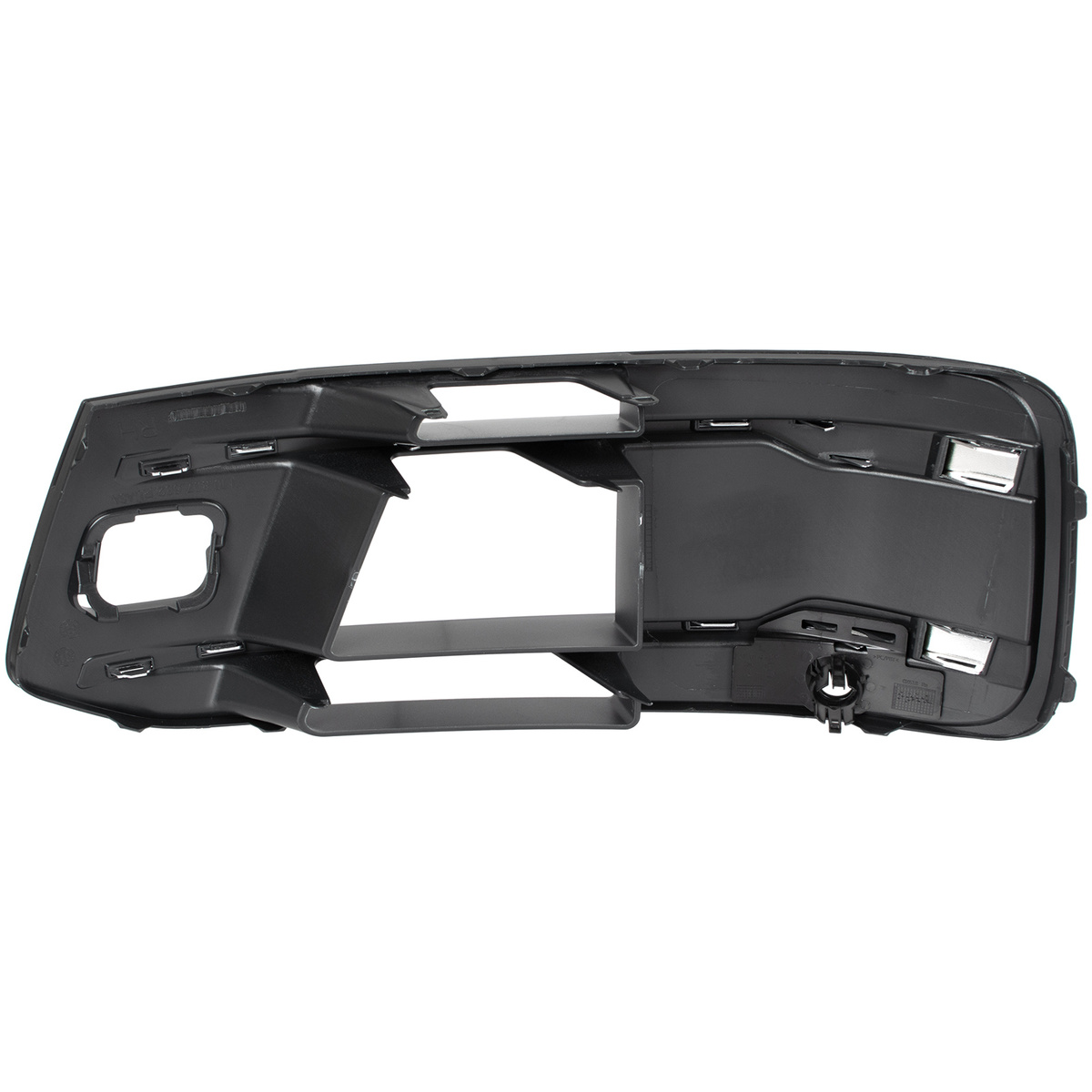 Audi Q7 4M 15-19 atrapka kratka w zderzak przedni CZARNA + SILVER prawa