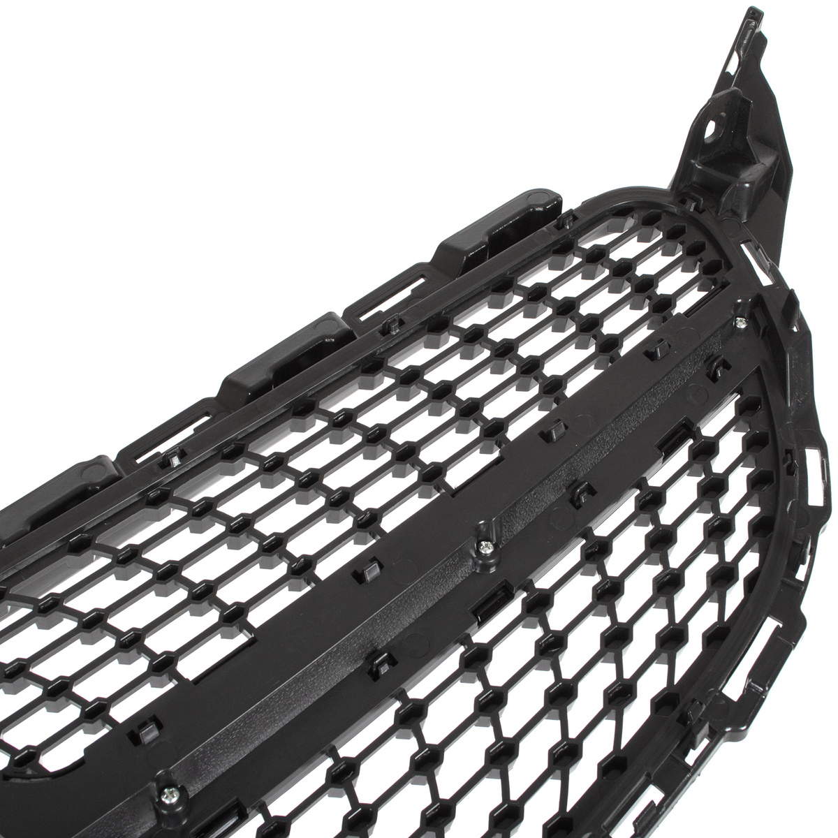 Mercedes C KLASA W205 14-18 atrapa między reflektory (grill) DIAMOND PIANO BLACK + CHROM BEZ OTWORU