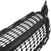 Mercedes C KLASA W205 14-18 atrapa między reflektory (grill) DIAMOND PIANO BLACK + CHROM BEZ OTWORU