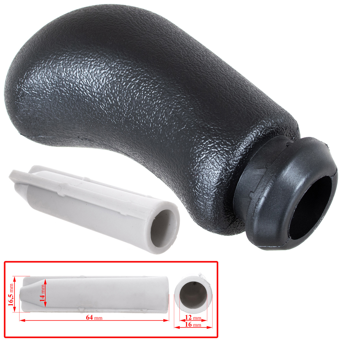 Renault Fluence gałka zmiany biegów 5 BIEGÓW CZARNA + SILVER + adapter / przejściówka dźwigni drążka gałki zmiany biegów 2 szt. KPL