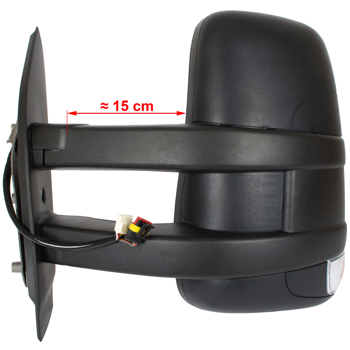 Iveco Daily VI 2014- lusterko zewnętrzne elektryczne DŁUGIE RAMIĘ lewe