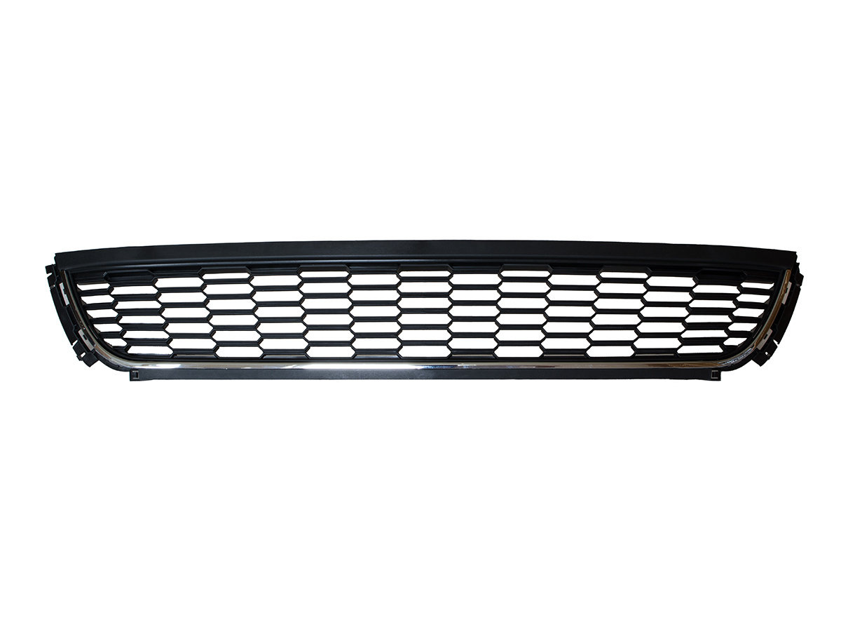 VW Polo V 2009- atrapka kratka w zderzak przedni środkowa CHROM