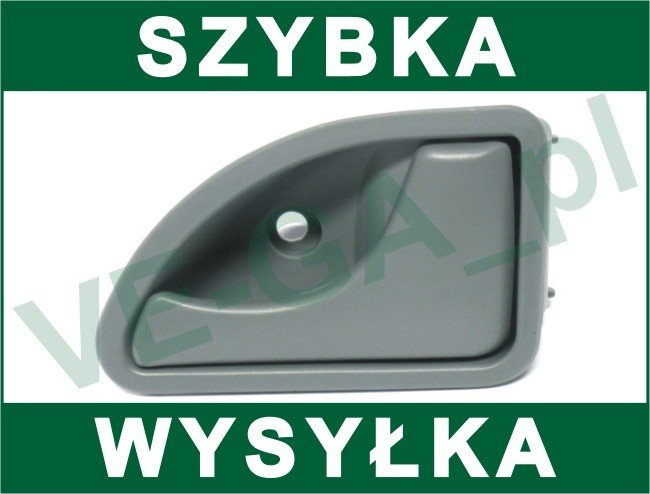 Renault Twingo 93-98 klamka wewnętrzna SZARA przednia prawa
