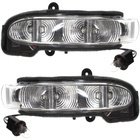 Mercedes W211 E-Klasa 03-06 kierunkowskaz LED w lusterko z podświetleniem podłogi lewy + prawy 2 szt. KPL