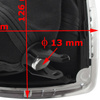 Ford Kuga I 08-12 gałka zmiany biegów 6 BIEGÓW + mieszek ochronny drążka zmiany biegów CZARNY + CHROM + ramka SILVER 2 szt. KPL