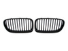 BMW 5 F10 / F11 2011- atrapy między reflektory (nerki) lewa + prawa kpl. BLACK MAT