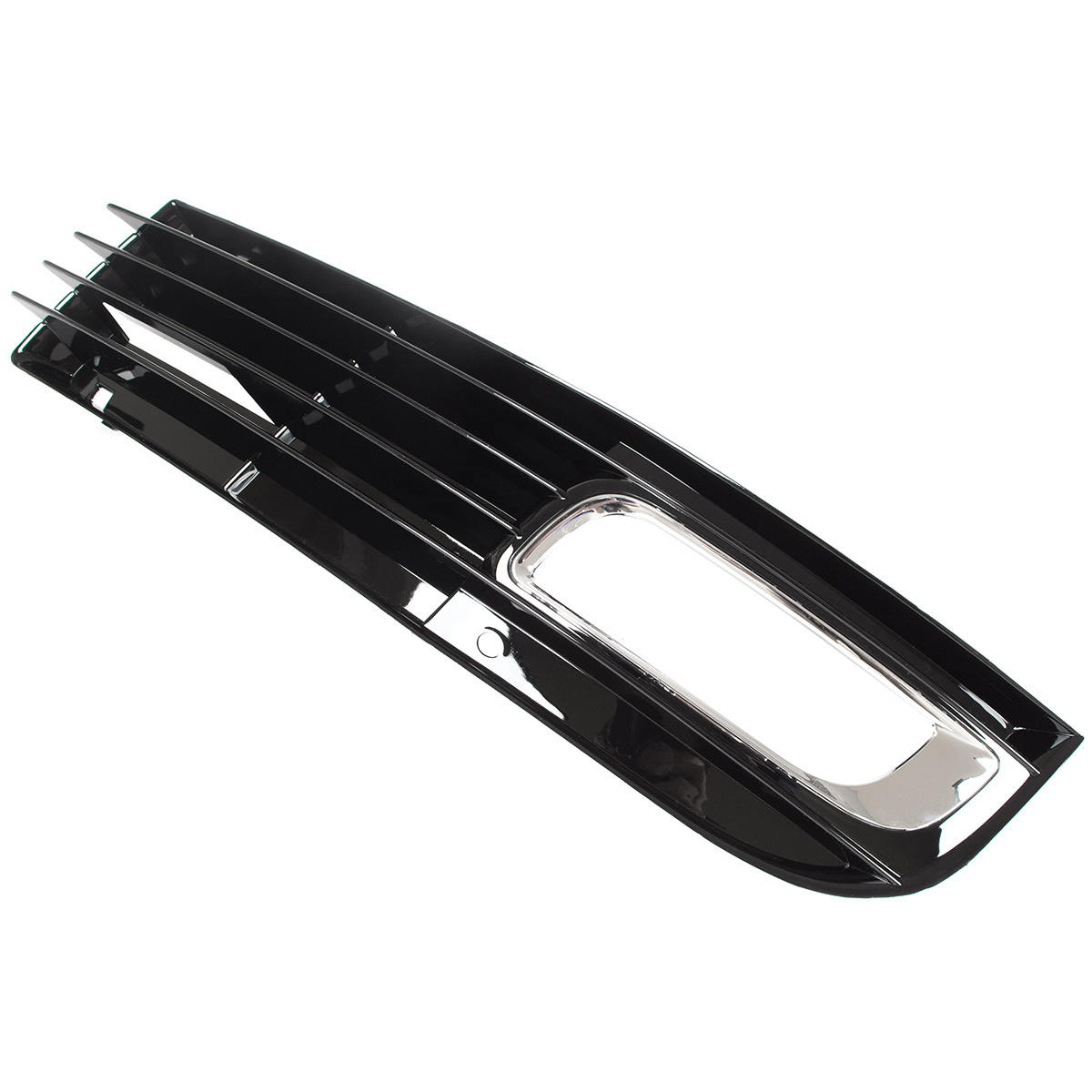 Audi A8 D3 FL 08-10 Z HALOGENAMI atrapka kratka w zderzak CZARNA + CHROM lewa