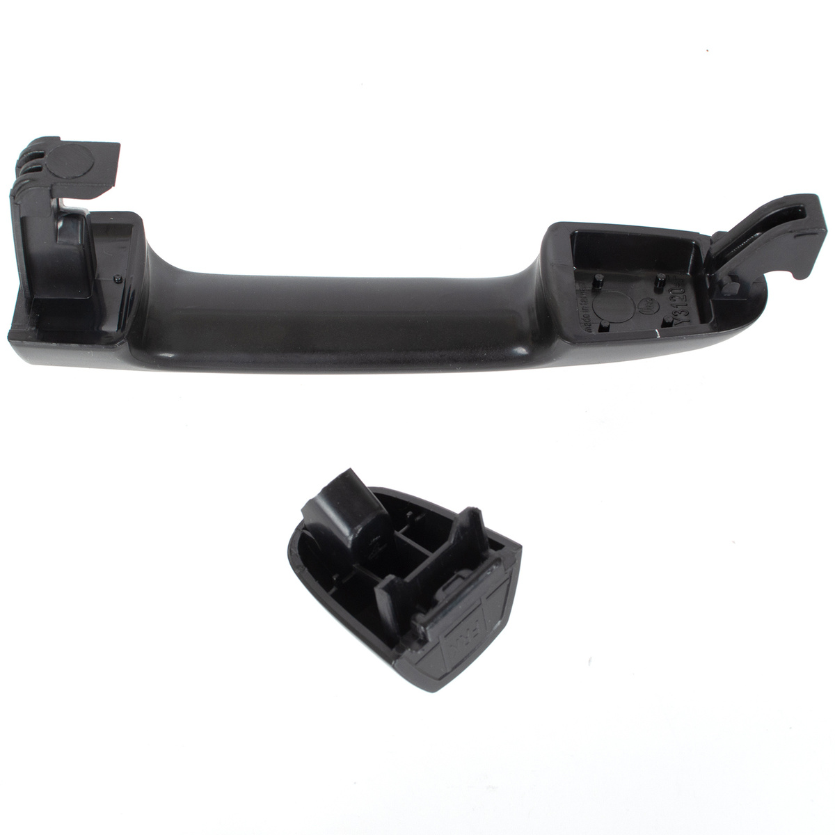 Hyundai i20 08-15 klamka zewnętrzna przednia CZARNA BEZ OTWORU prawa