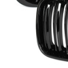BMW 3 E46 97-01 SEDAN / KOMBI atrapy między reflektory (nerki) lewa + prawa kpl. BLACK GLOSSY DOUBLE BAR