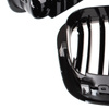 BMW 3 E46 97-01 SEDAN / KOMBI atrapy między reflektory (nerki) lewa + prawa kpl. BLACK GLOSSY DOUBLE BAR