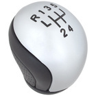 Peugeot 208 gałka zmiany biegów CZARNA + SILVER 5 BIEGÓW