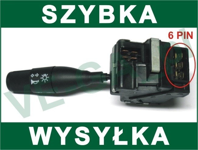 Renault Clio I 90-98 przełącznik świateł 6 PINÓW