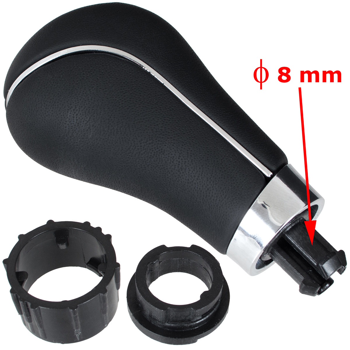 Mercedes W169 A-Klasa 04-12 gałka zmiany biegów CZARNA 6 BIEGÓW - 8 mm