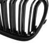 BMW X1 E84 09-15 atrapy między reflektory (nerki) lewa + prawa kpl. BLACK GLOSSY DOUBLE BAR