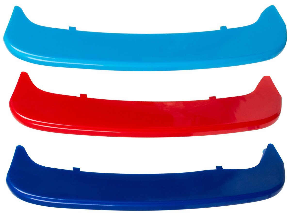 BMW 3 E46 COUPE / CABRIO 97-01 nakładki na atrapę grill (nerkę) M-PAKIET 3 szt. KPL