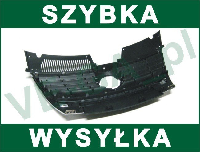 VW Passat B6 05-10 atrapa między reflektory (grill) WĄSKA TABLICA REJESTRACYJNA