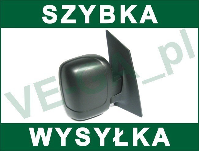 Citroen Jumpy II 07-16 lusterko zewnętrzne manualne CZARNE prawe