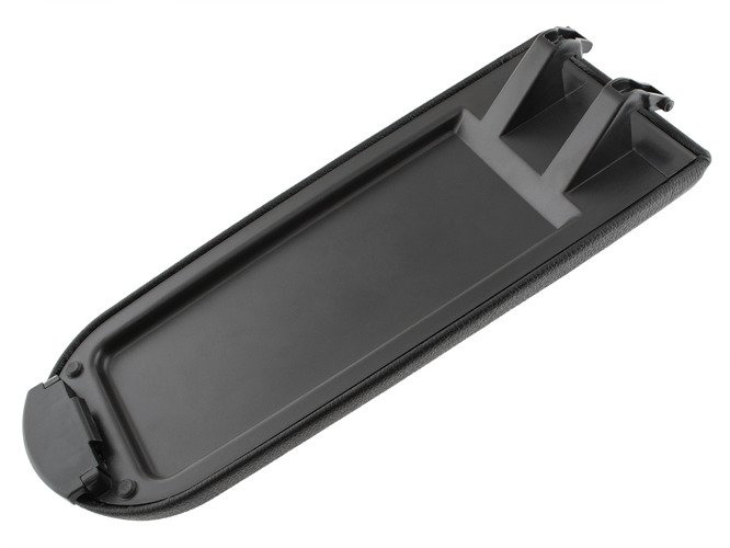VW Golf IV 97-03 klapka podłokietnika z przyciskiem i obiciem KPL CZARNA EKOSKÓRA