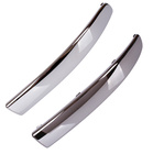 Fiat 500 2007- listwa na zderzak przedni CHROM lewa + prawa KPL