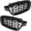 BMW 3 F30 F31 12-19 atrapy między reflektory (nerki) lewa + prawa kpl. FULL BLACK STAR
