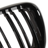 BMW X5 E53 99-03 atrapy między reflektory (nerki) lewa + prawa kpl. DOUBLE SLAT GLOSSY BLACK