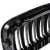 BMW 3 E46 97-01 SEDAN / KOMBI atrapy między reflektory (nerki) lewa + prawa kpl. BLACK GLOSSY DOUBLE BAR