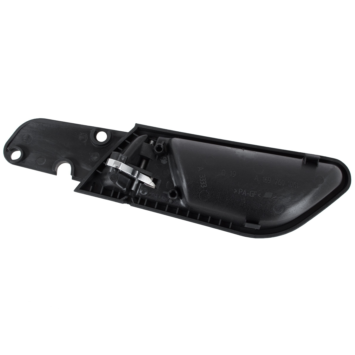 Mercedes W169 A-Klasa 08-12 klamka wewnętrzna drzwi przednich = tylnych CZARNA + CHROM prawa