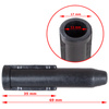 Peugeot 207 208 307 308 3008 508 408 gałka zmiany biegów CZARNA + CHROM 5 BIEGÓW + adapter / przejściówka dźwigni drążka gałki zmiany biegów 2 szt. KPL