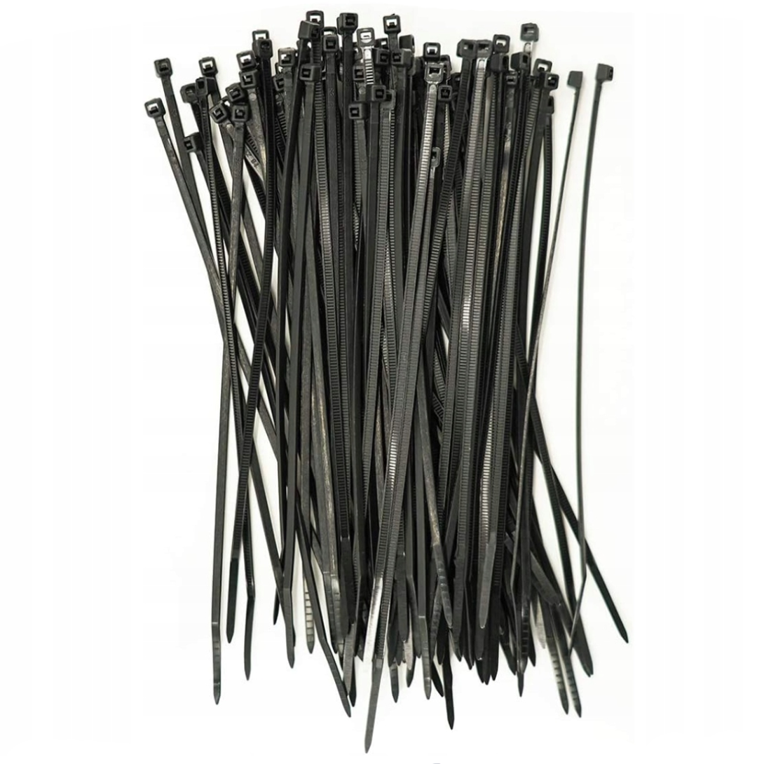 100 SZTUK | TRYTYTKI 3,6mm x 200mm | OPASKI ZACISKOWE DO KABLI ZIPPERKI