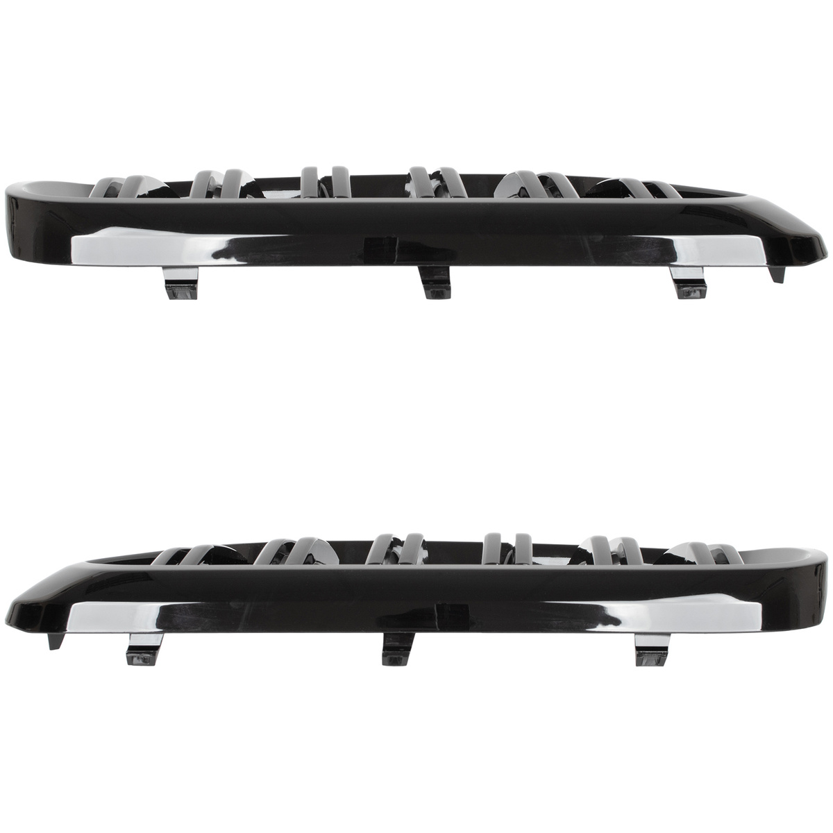 BMW 6 G32 GT 17-20 atrapy między reflektory (nerki) lewa + prawa kpl. BLACK GLOSSY DOUBLE BAR